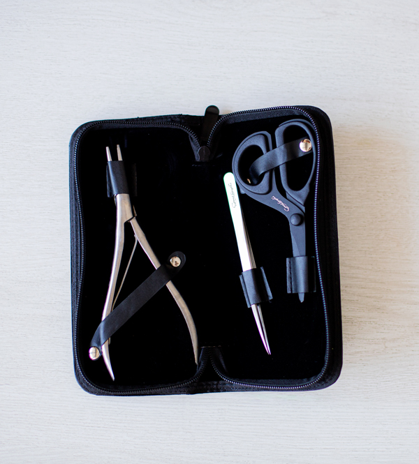 Kit Aplicação (tesoura, pinça e alicate pontas planas)